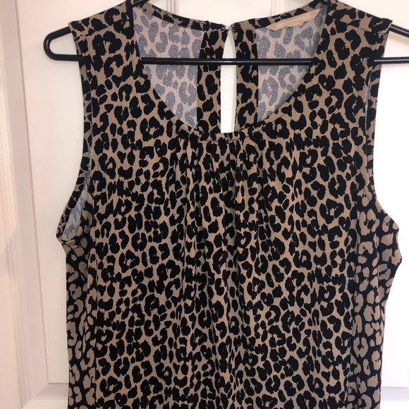 ANIMAL PRINT SLEEVELESS TOP🤎🐆🖤 - Picture 1 of 5